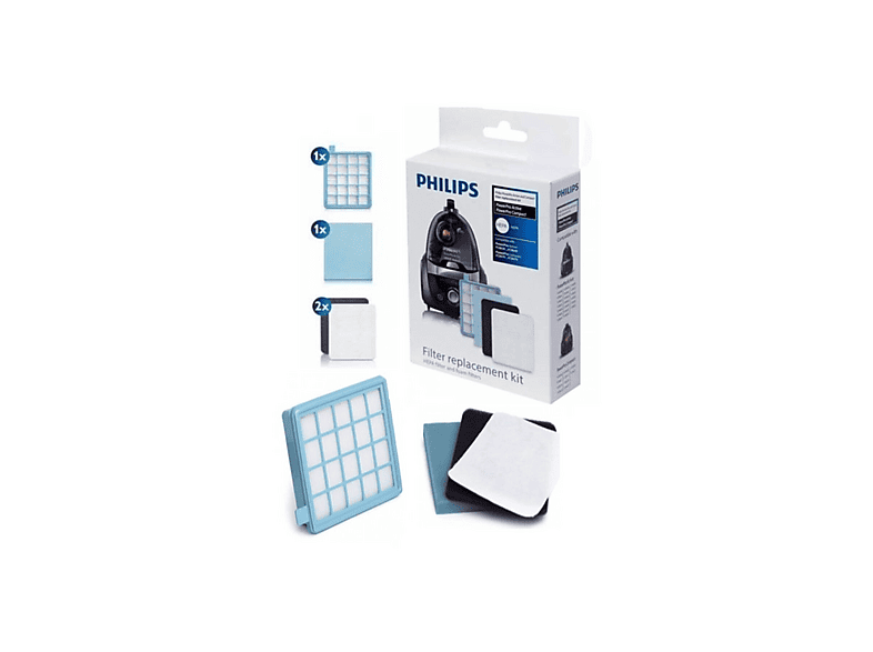POPULER Philips FC8631/01 PowerPro Active Uyumlu  Hepa Filtre Seti