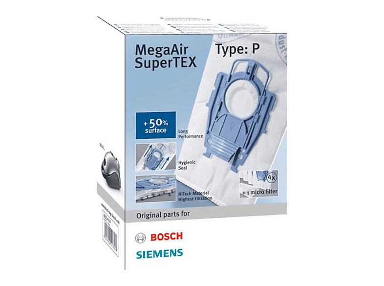 POPULER Siemens Type P Tipi Ergomax Uyumlu  Süpürge Toz Torbası