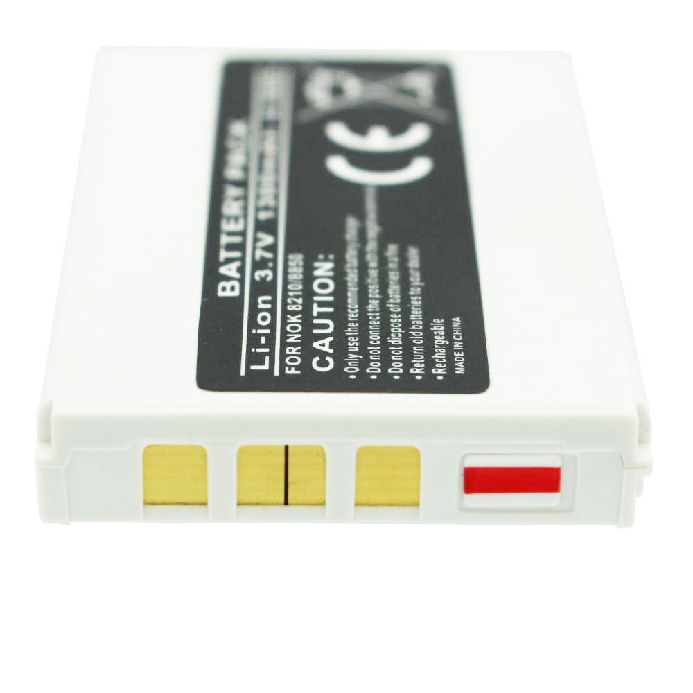Ein weißer Akku für Nokia 8210/8850 mit Li-Ion 3,7V.