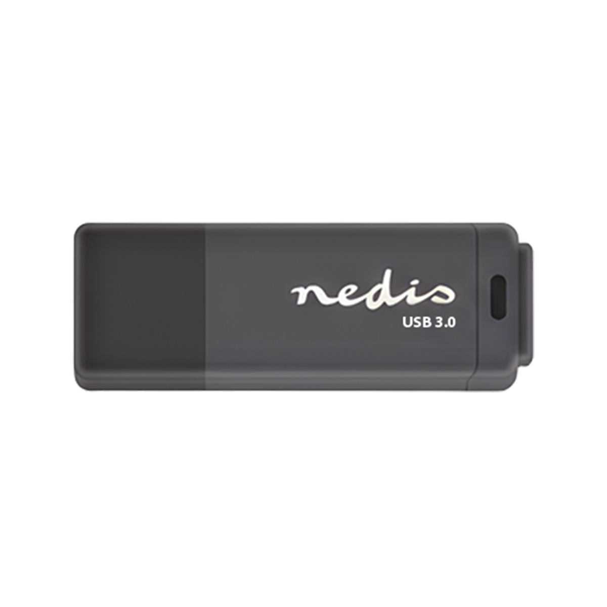 A gray USB flash drive with a Nedis logo and USB 3.0 text.