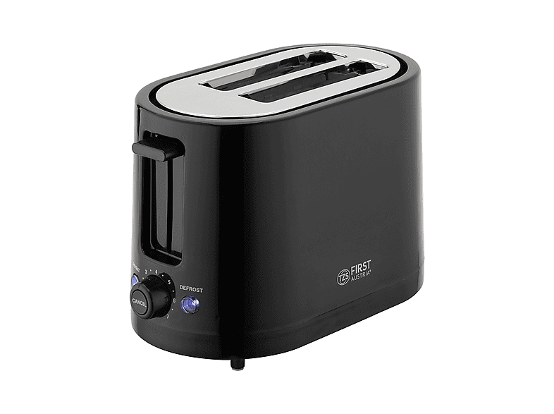 TZS FIRST AUSTRIA FA-5368-3-BA Toaster Schwarz (750 Watt, Schlitze: 2 ...