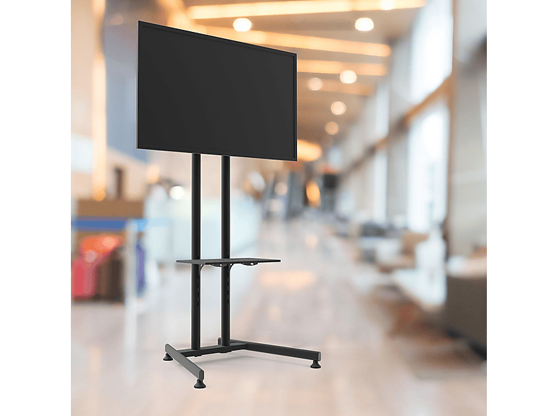 ALPIN TV/Fuar Standı Sabit Ayaklı Bilgisayar Askı Aparatlı Metal