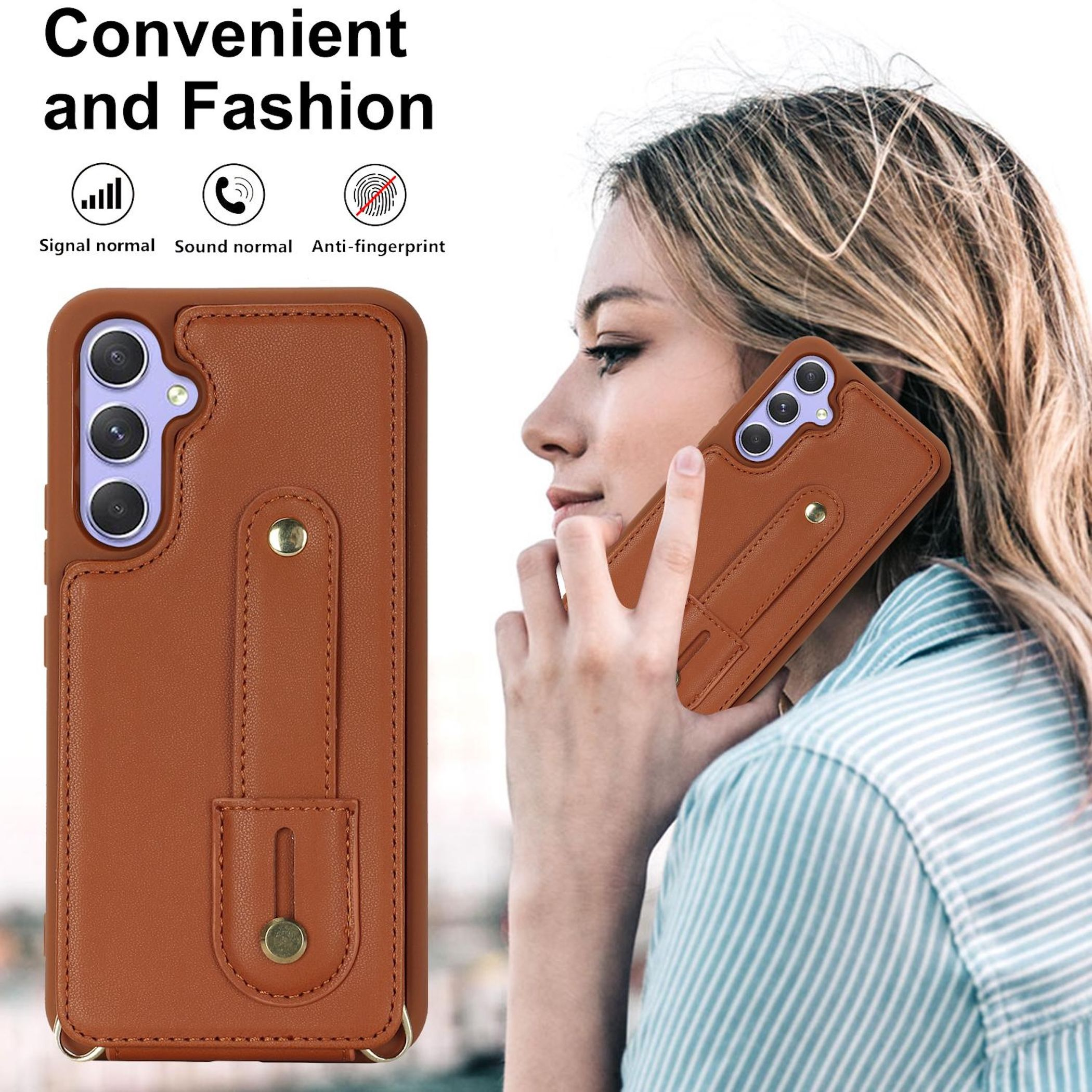 WIGENTO Kunstleder Hlle mit Kartenfach und Umhngeband, Backcover,  Samsung, Galaxy S26 5G, Braun | MediaMarkt