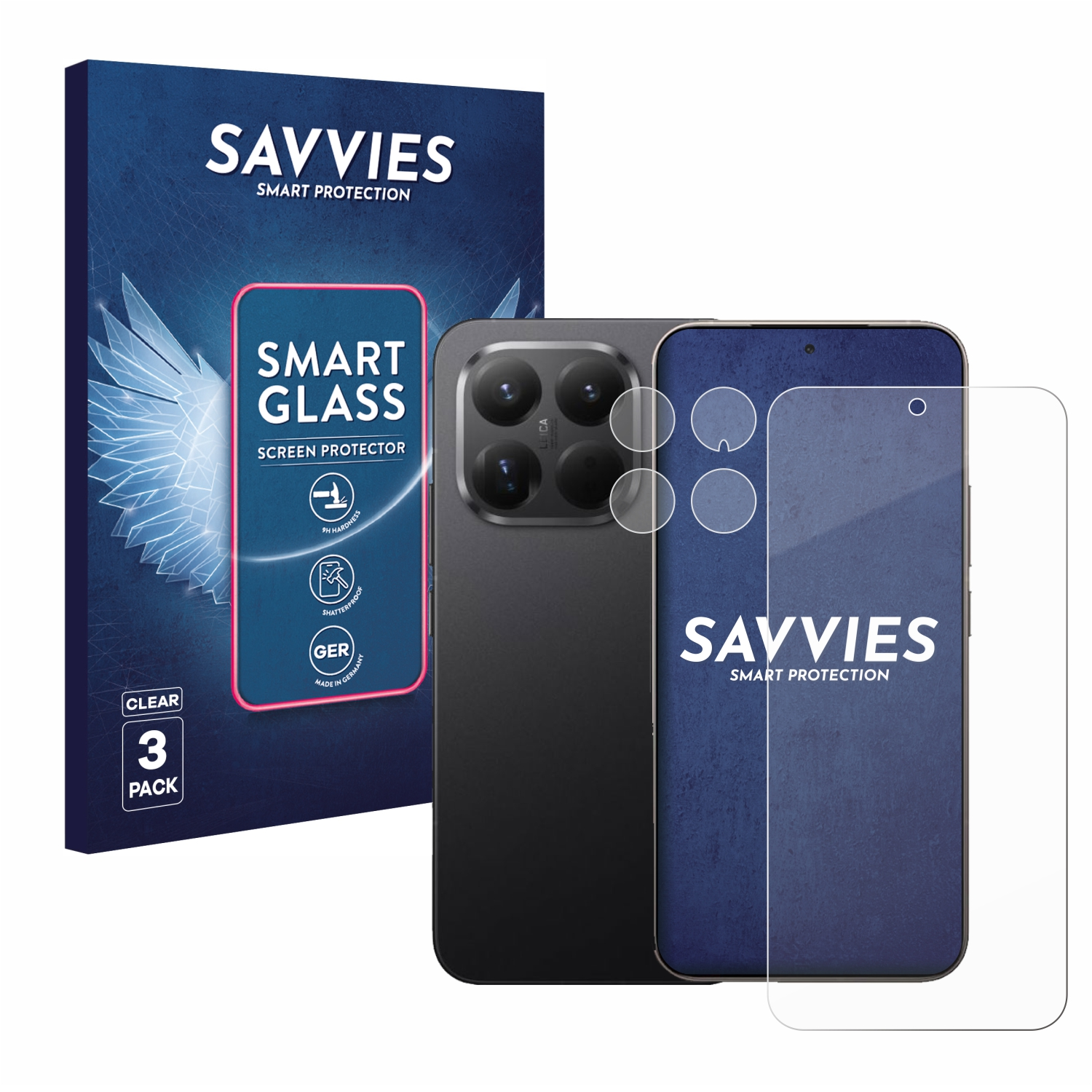 Gehard Glas Displaybescherming Voor Xiaomi 15T / 15T Pro – 2 Stuks Scherm + 2 Stuks Camera – 9H Hardheid, Ultradun, Anti-vingerafdruk