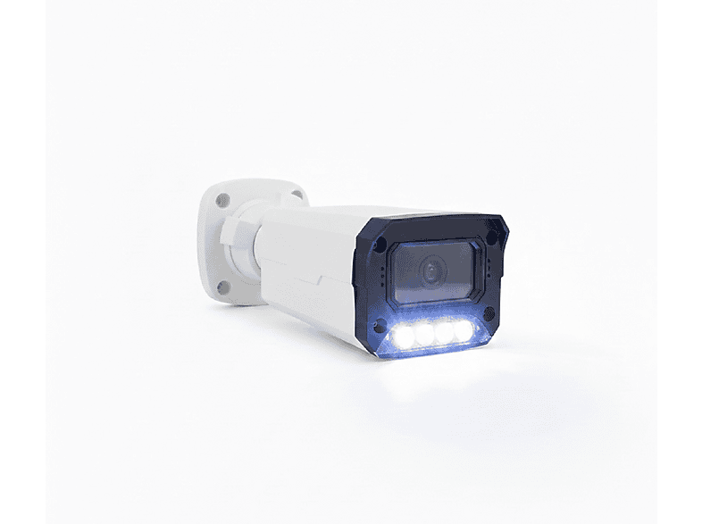 BISES 5 Megapiksel Lens 4 Warm Led Gece Renkli Gösteren BS 3404W Kablolu Güvenlik Kamerası Beyaz