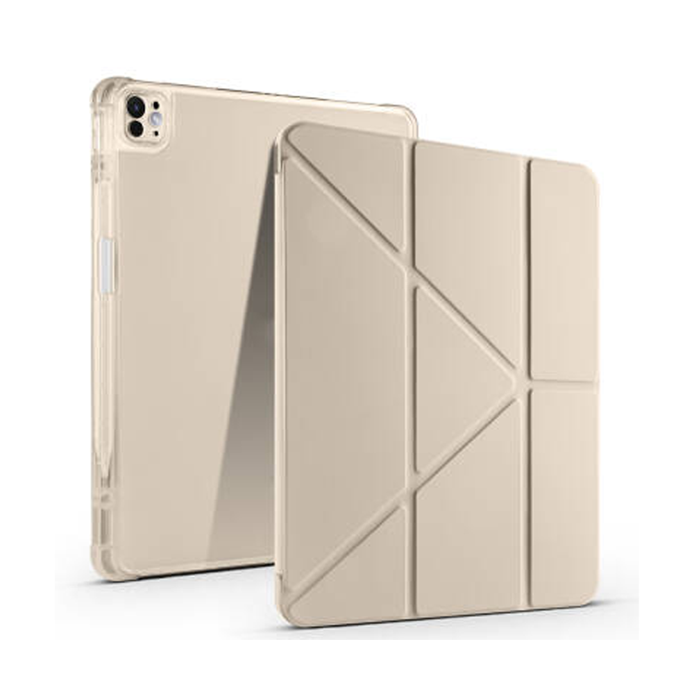 NEWFACE Mars iPad Air 13 (2024) Uyumlu Kalemlikli iPad Air 13 (2024) Tablet Kılıfı Rose Gold