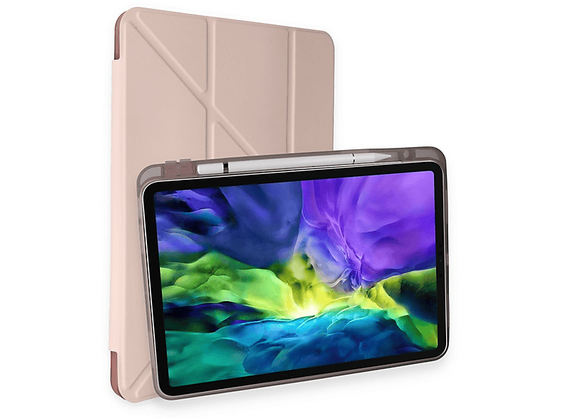 NEWFACE Mars iPad Pro 11 (2024) Uyumlu Kalemlikli iPad Pro 11 (2024) Tablet Kılıfı Rose Gold