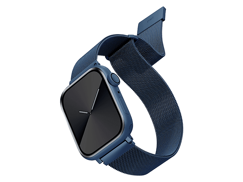 UNIQ Dante Apple Watch 38/40/41/42 mm Uyumlu Çelik Örgü Akıllı Saat Kordonu Mavi