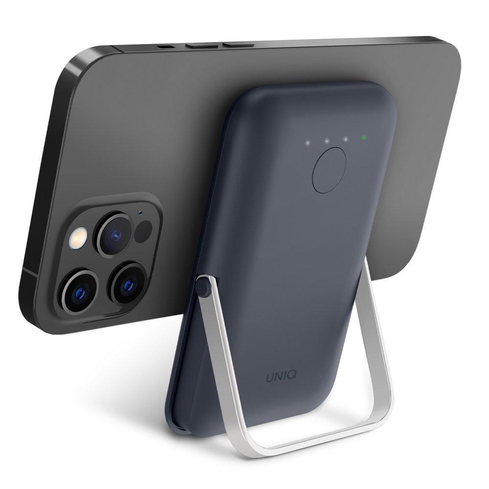UNIQ Hoveo Magsafe 5000 mAh mAh Standlı powerbank Lacivert