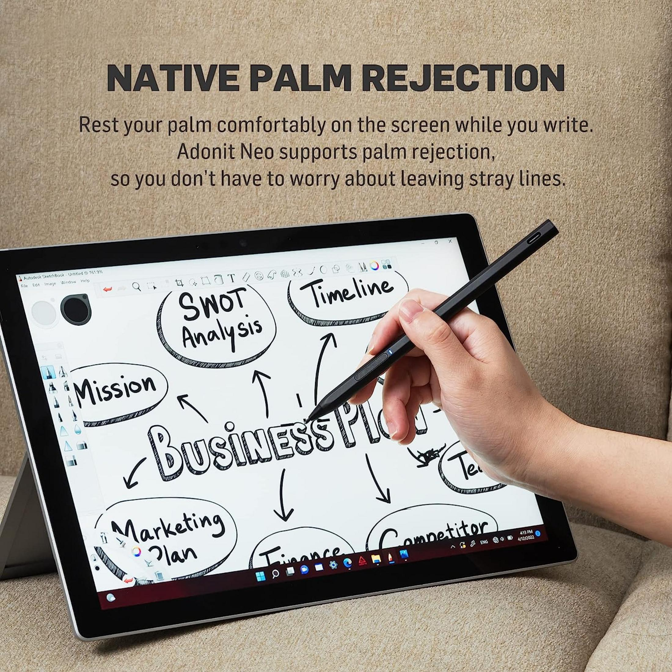 Uno stilo viene utilizzato su un tablet per disegnare una mappa mentale.