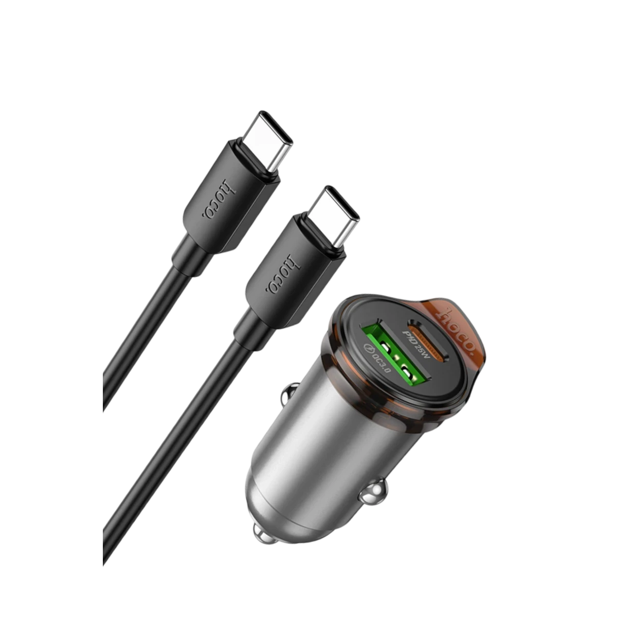 HOCO NZ16A Rigorous 43W Type-C ve USB-A Çıkışlı Ekstra Type-C to