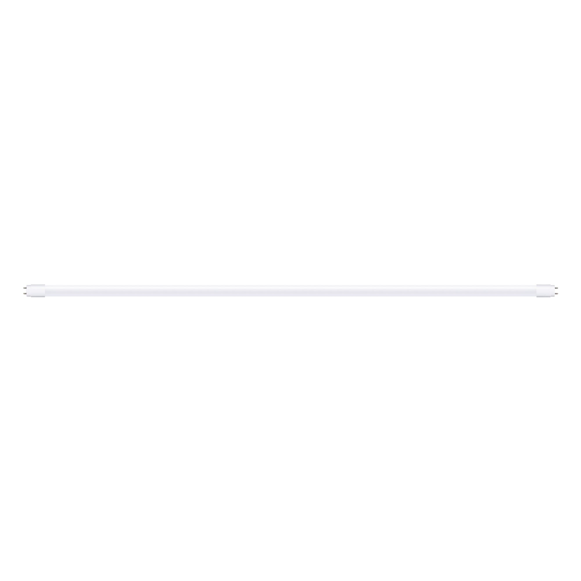 Ein weißes Leuchtstoffröhrenlicht mit zwei Pins an jedem Ende.