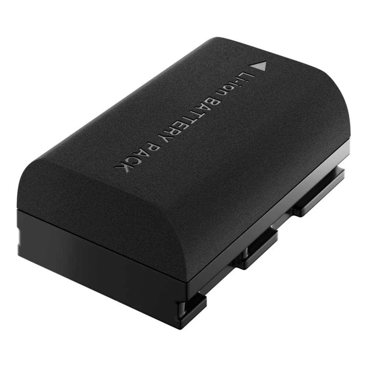 Schwarzer Akku mit der Aufschrift „Li-ion BATTERY PACK“.