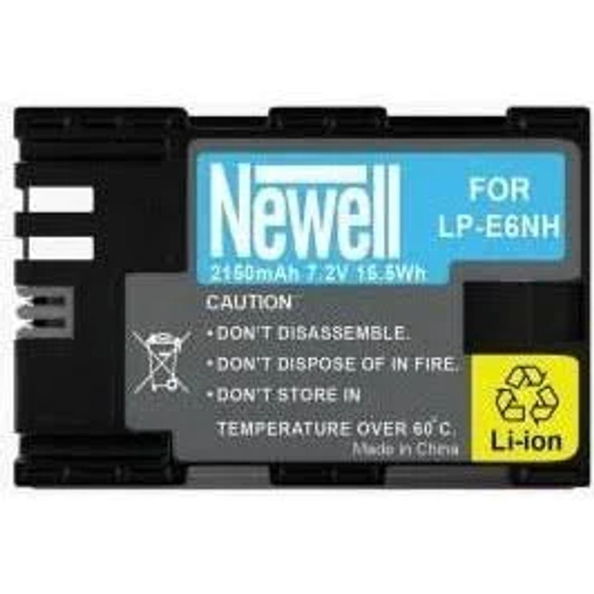 Ein Newell LP-E6NH Li-Ion Akku mit 2150mAh, 7.2V, 16.5Wh.