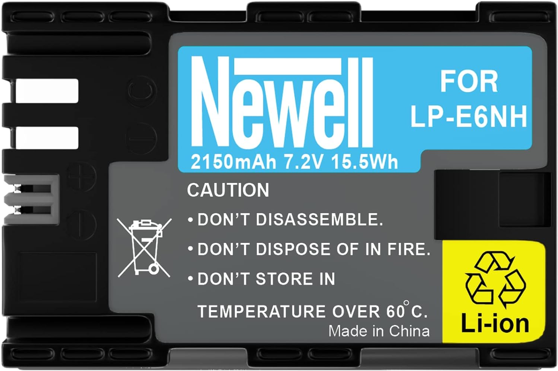 Newell Li-ion Akku für LP-E6NH, 2150mAh, 7.2V, 15.5Wh.