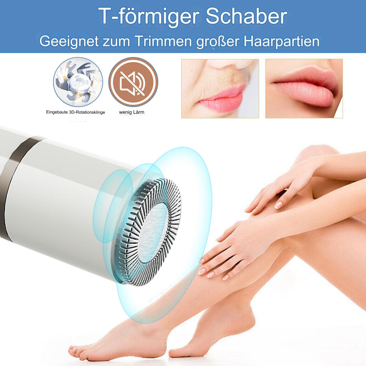 T-förmiger Haartrimmer mit 3D-Klinge für große Haarpartien, leise im Betrieb.