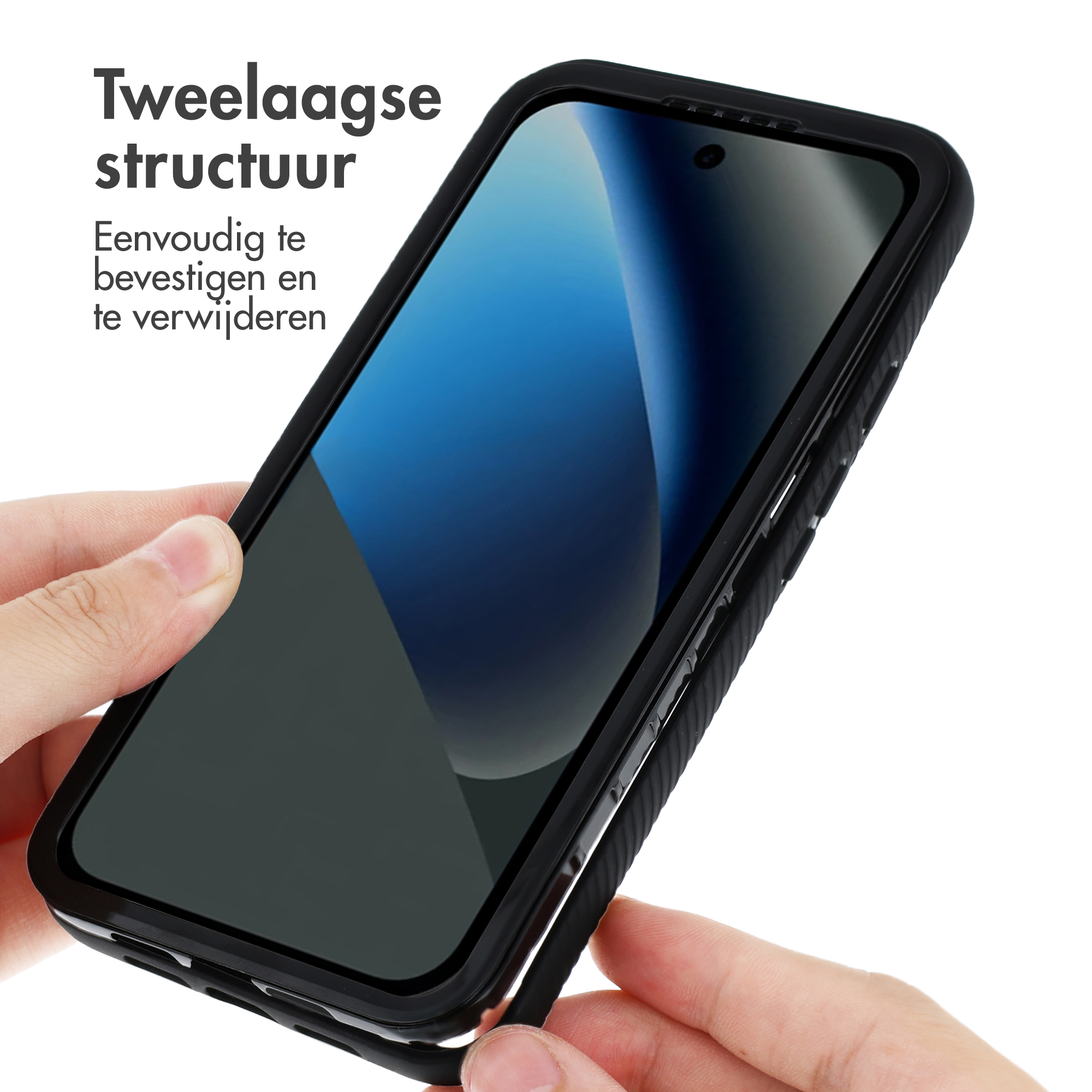 Twee-laagse structuur: Eenvoudig te bevestigen en te verwijderen.