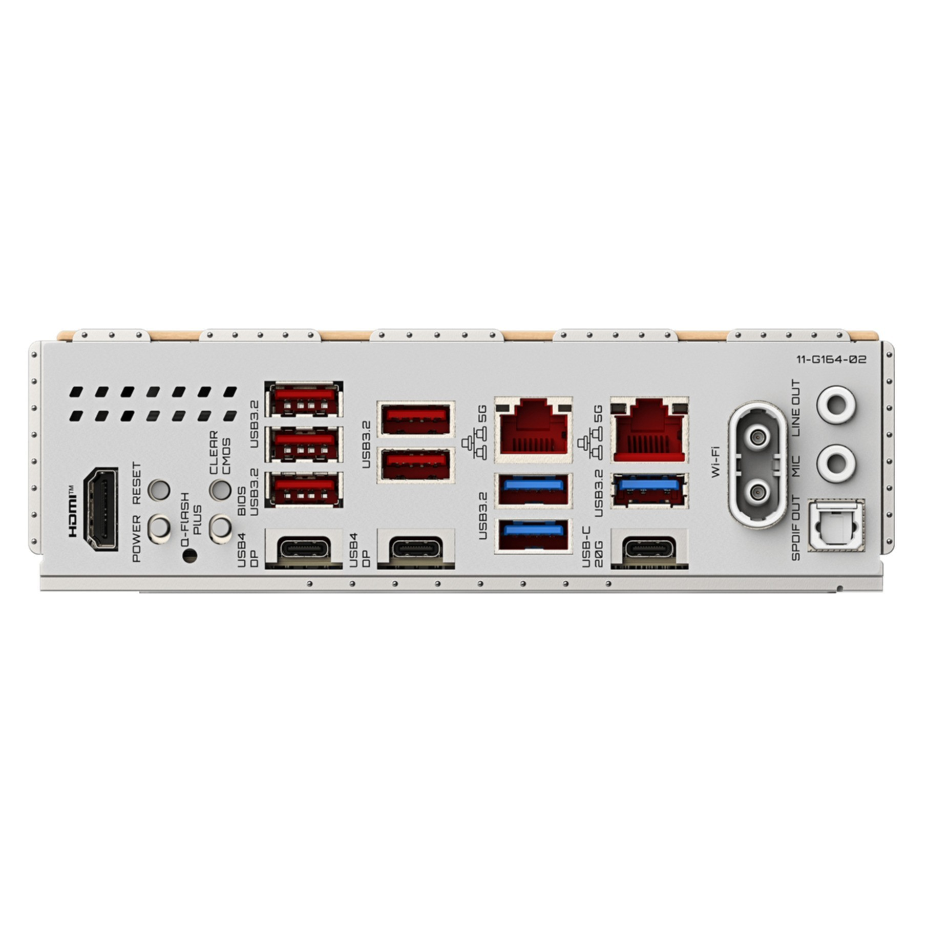 Bilgisayarın arkası: HDMI, USB, Ethernet, Wi-Fi ve ses bağlantı noktaları.