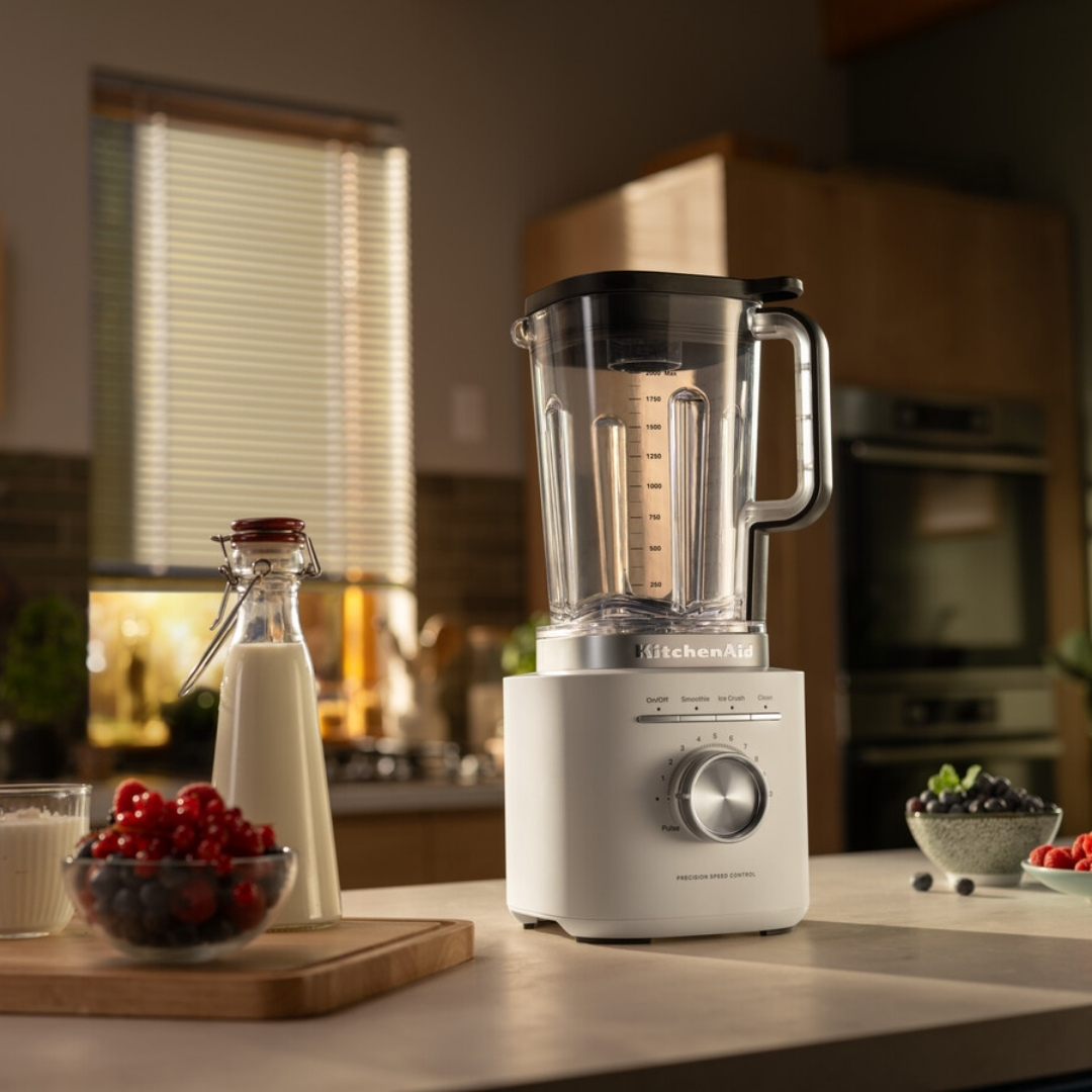 KITCHENAID Pure Power 1200 W Smoothie Blender Porcelain White