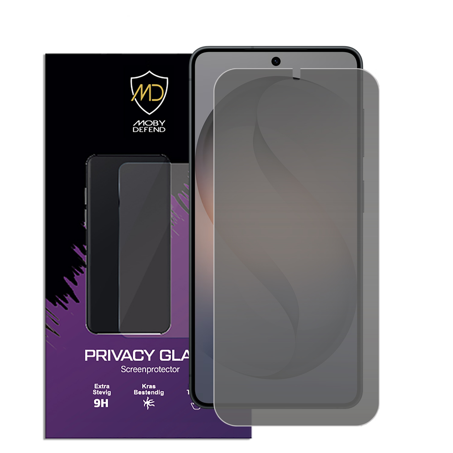 Protecteur d'écran de confidentialité pour smartphone sur emballage