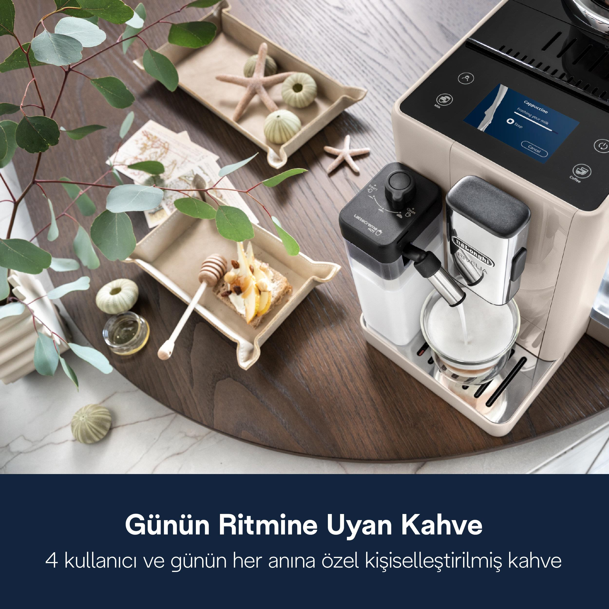 DE LONGHI Rivelia EXAM440.55.BG Tam Otomatik Espresso Kahve