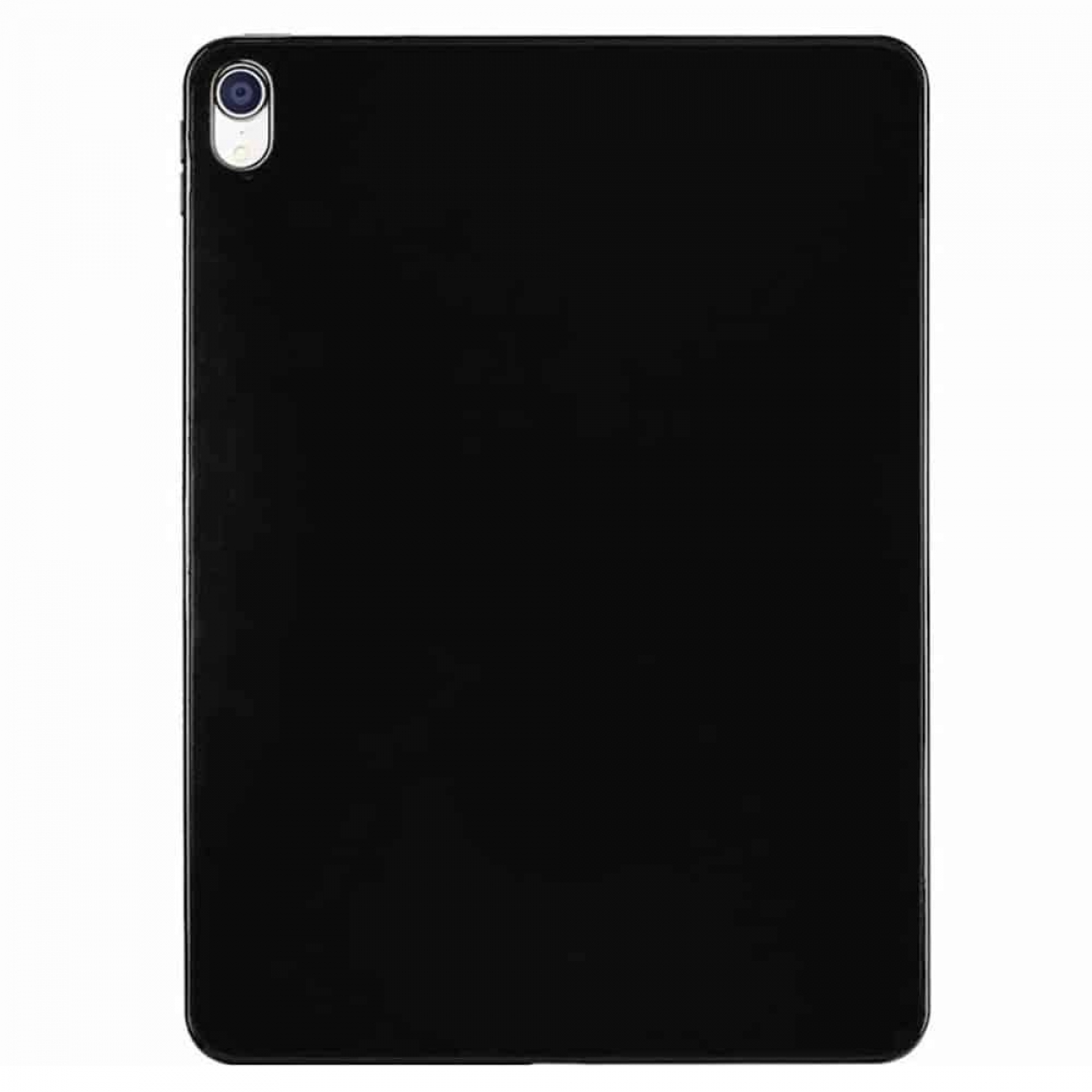 Schwarzes Tablet mit Kamera-Ausschnitt oben links.
