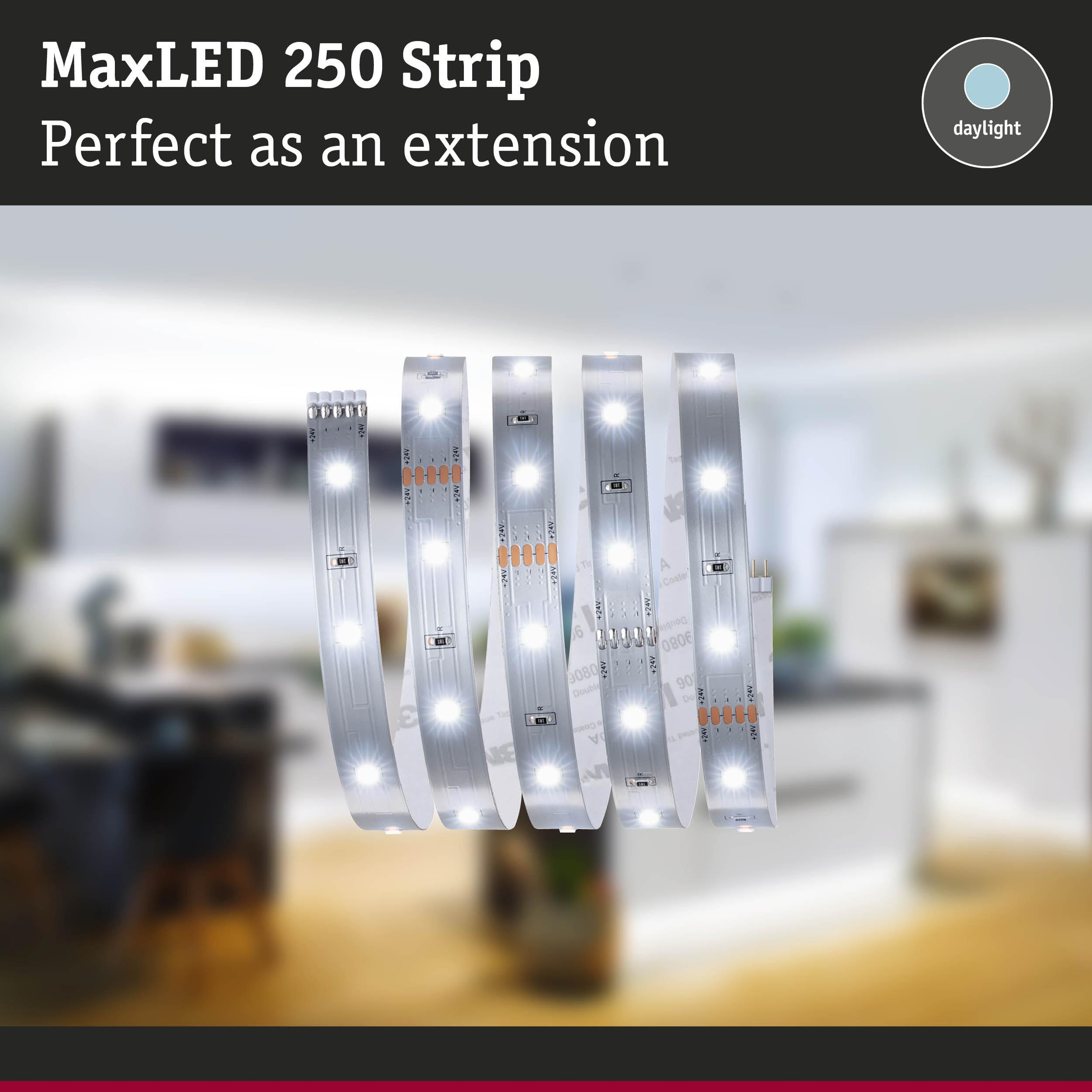 Strisce LED luminose in cucina, perfette come estensione.