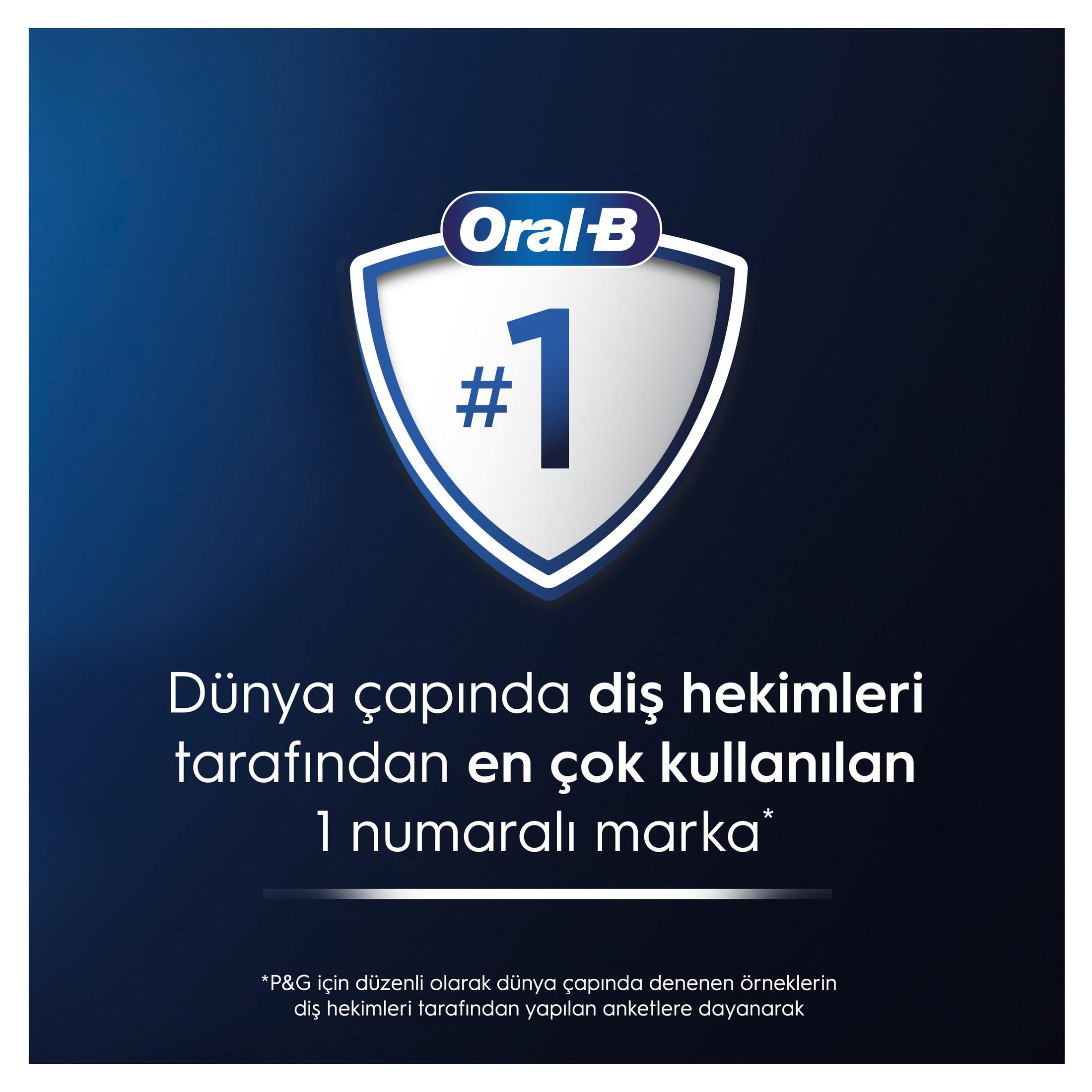 Oral-B logosu, 1 rakamı ve en çok kullanılan marka hakkında yazı.