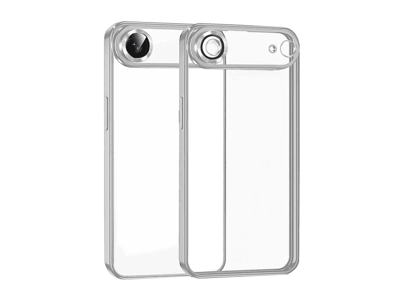 NEWFACE iPhone 17 Air Uyumlu Kamera Korumalı Lensli Silikon Telefon Kılıfı Gümüş