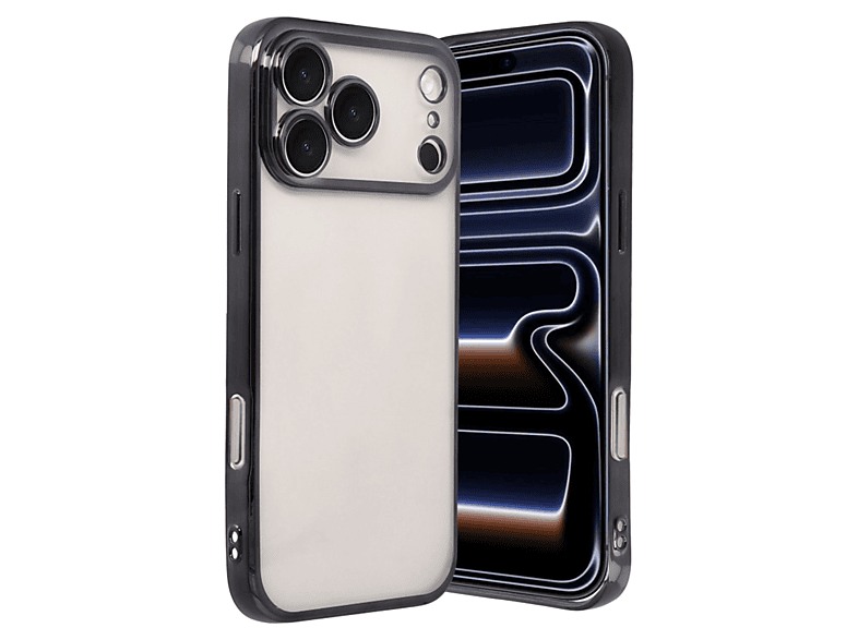 NEWFACE iPhone 17 Pro Max Uyumlu Kamera Korumalı Lensli Silikon Telefon Kılıfı Siyah