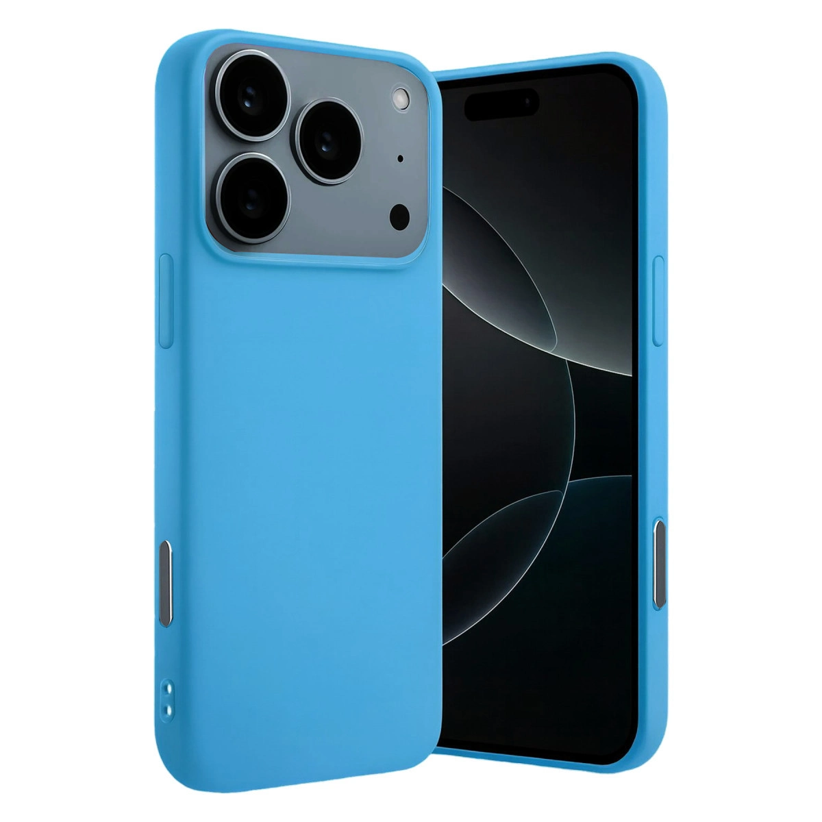 NEWFACE iPhone 17 Pro Uyumlu Nano İçi KadiFE Silikon Telefon Kılıfı Mavi
