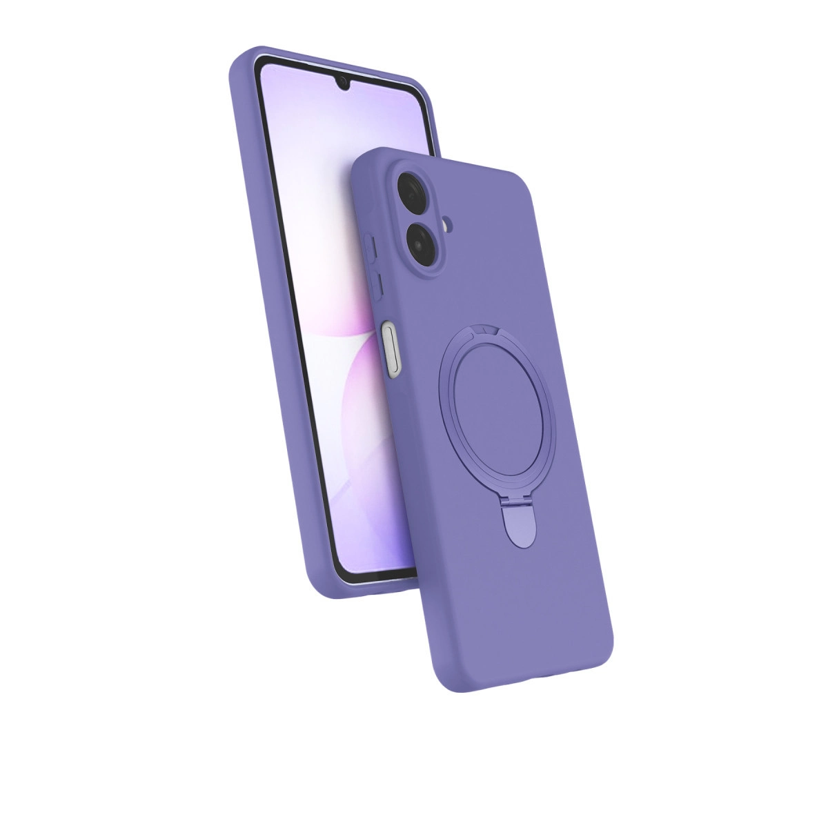NEWFACE Samsung Galaxy A07 4G Uyumlu Regal Magsafe Standlı Telefon Kılıfı Lila