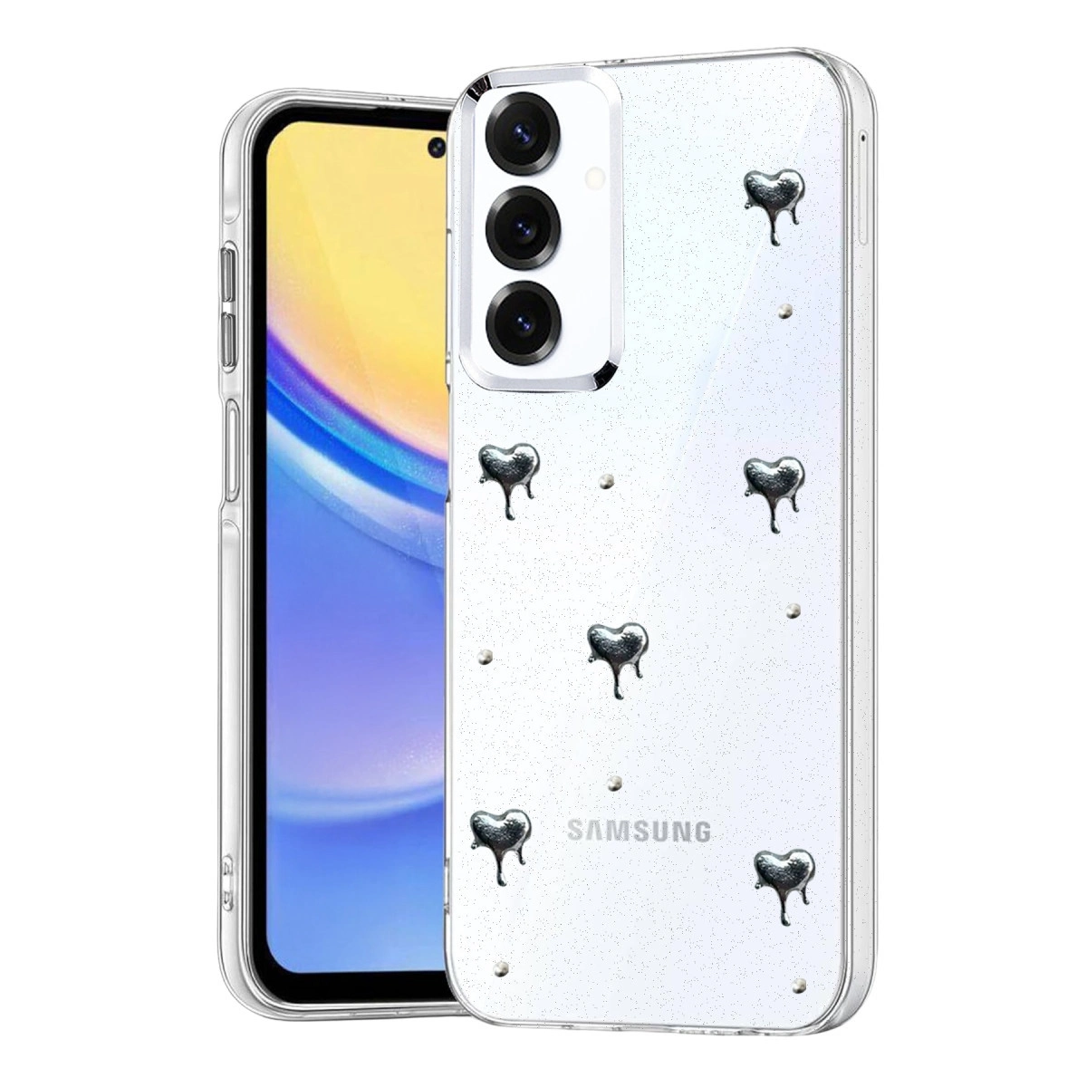 NEWFACE Samsung Galaxy A54 5G Uyumlu Fiyonk Desenli Telefon Kılıfı Çok Renkli