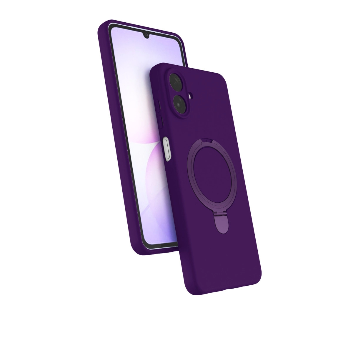 Halkalı mor telefon kılıfı.
