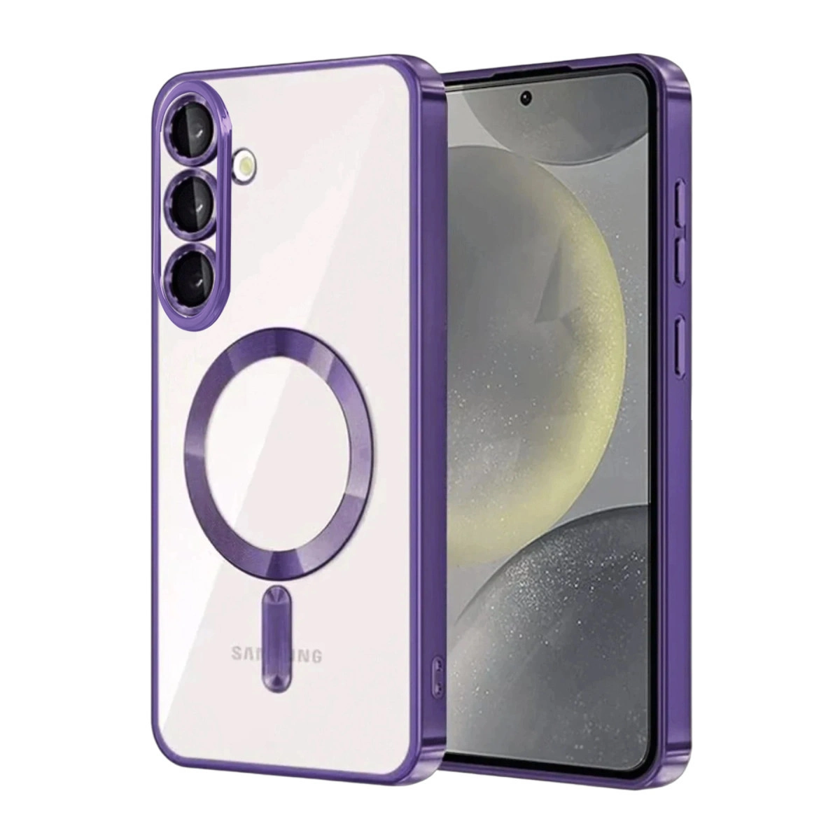 NEWFACE Samsung Galaxy S26 Uyumlu Kross Magneticsafe Telefon Kılıfı Mor