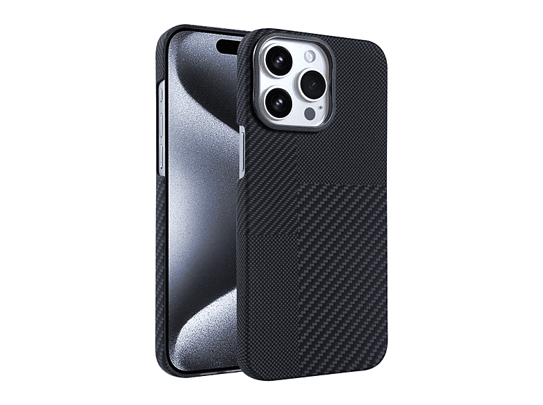 NEWFACE iPhone 15 Pro Max Uyumlu Vega Magsafe Telefon Kılıfı Siyah
