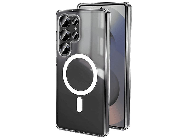 NEWFACE Samsung Galaxy S25 Ultra Uyumlu Magneticsafe  Silikon Telefon Kılıfı Şeffaf
