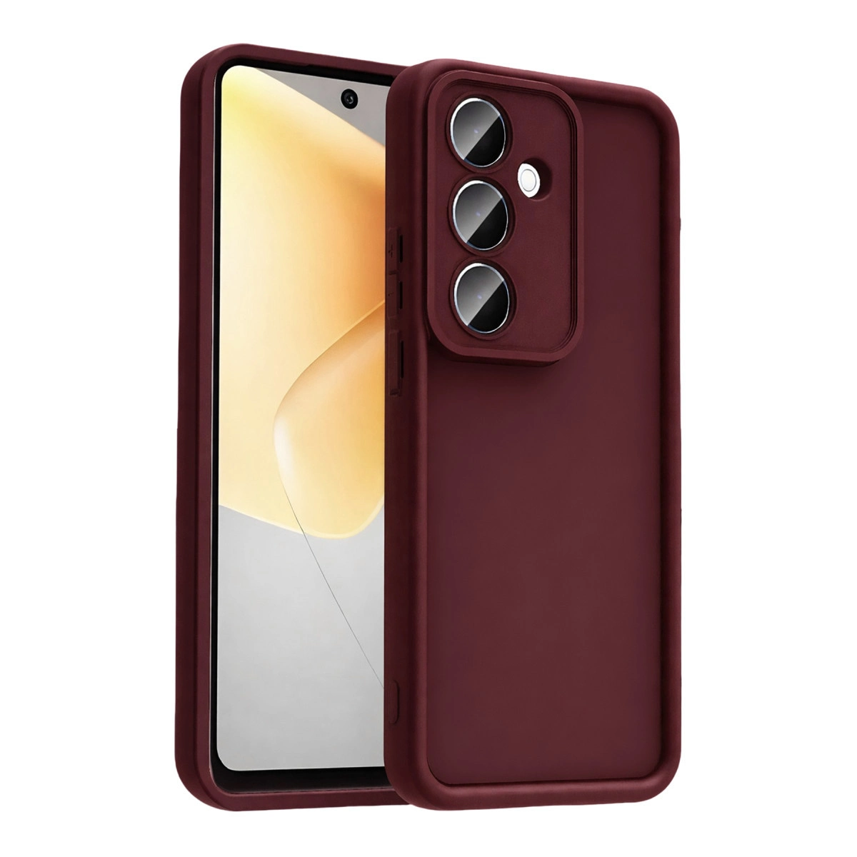 NEWFACE Samsung Galaxy A57 5G Uyumlu Viera Silikon Telefon Kılıfı Bordo