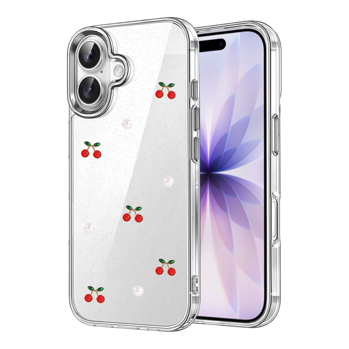 NEWFACE iPhone 17 Uyumlu Fiyonk Desenli Telefon Kılıfı Çok Renkli