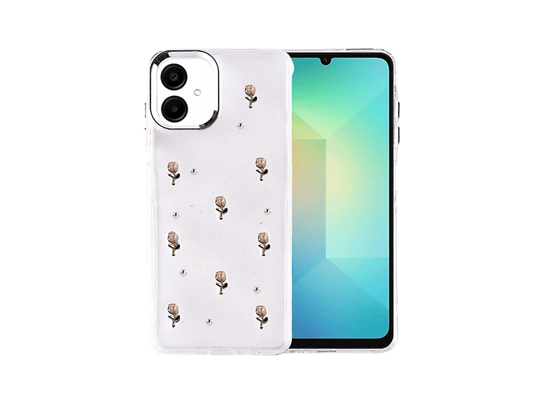 NEWFACE Samsung Galaxy A07 4G Uyumlu Fiyonk Desenli Telefon Kılıfı Çok Renkli