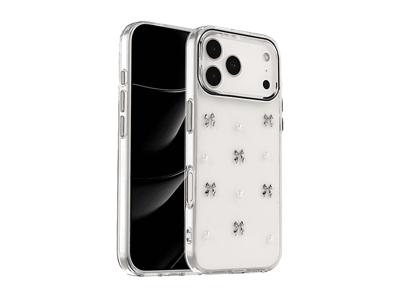 NEWFACE iPhone 17 Pro Uyumlu Fiyonk Desenli Telefon Kılıfı Çok Renkli