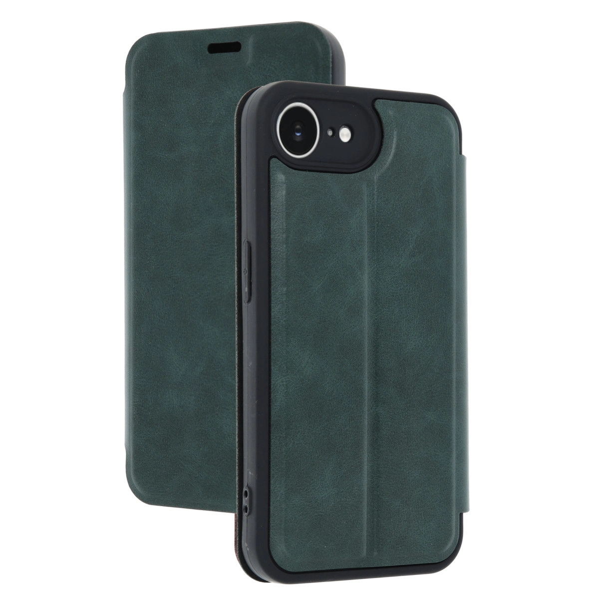 NEWFACE iPhone 16e Uyumlu Flip Cover Telefon Kılıfı Koyu Yeşil