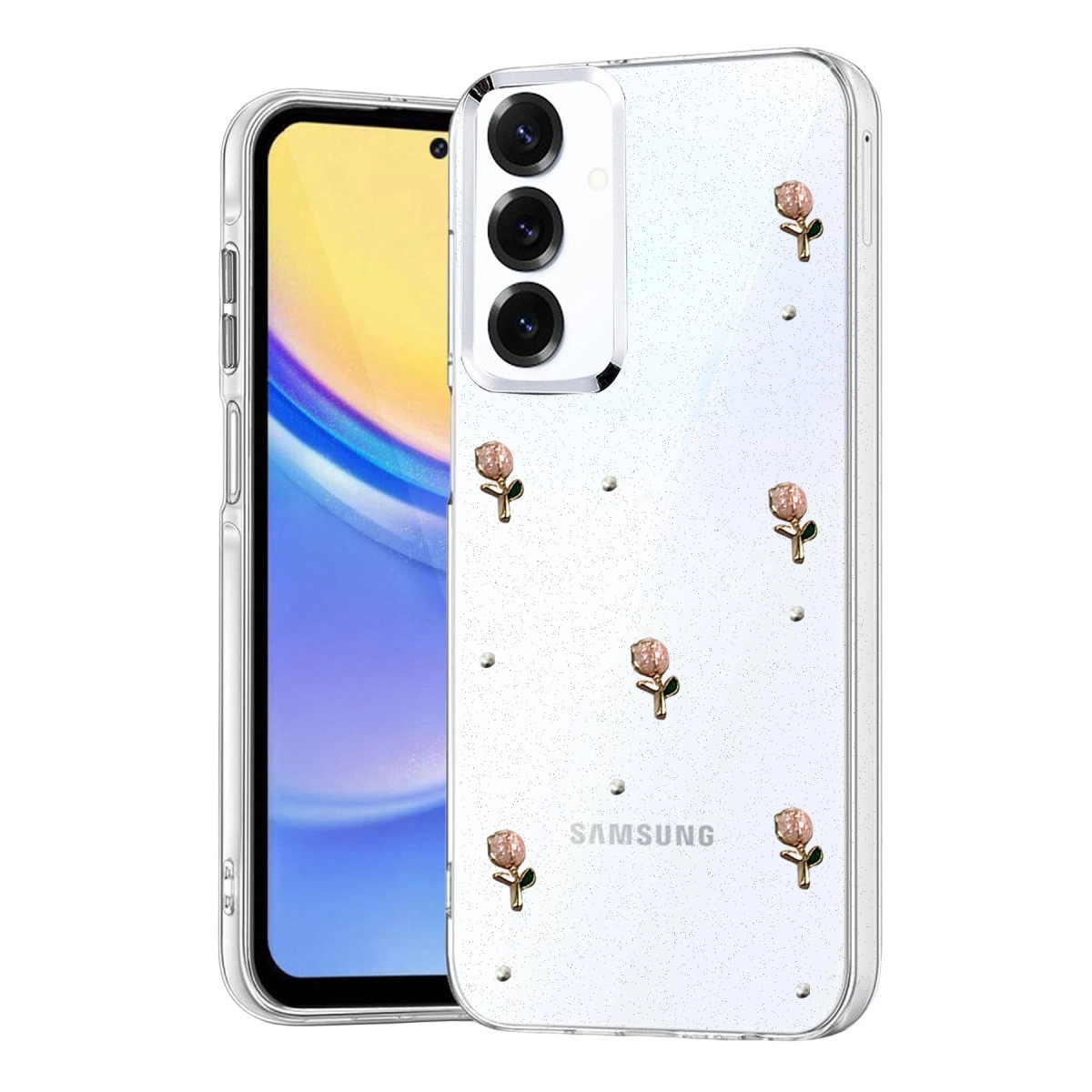 NEWFACE Samsung Galaxy S23 FE Uyumlu Fiyonk Desenli Telefon Kılıfı Çok Renkli
