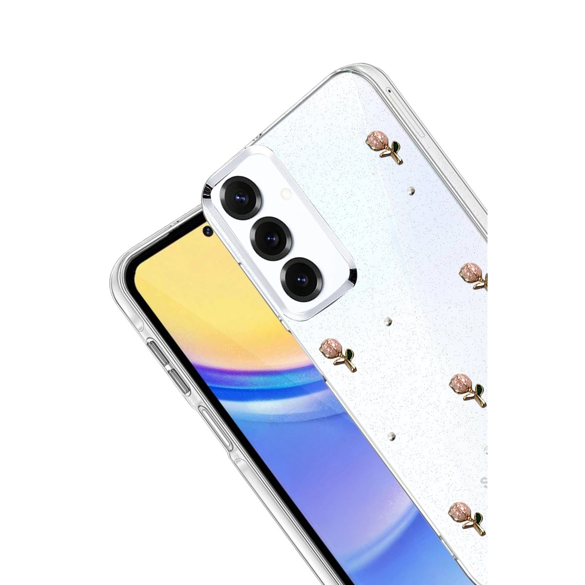 NEWFACE Samsung Galaxy A16 5G Uyumlu Fiyonk Desenli Telefon Kılıfı Çok renkli