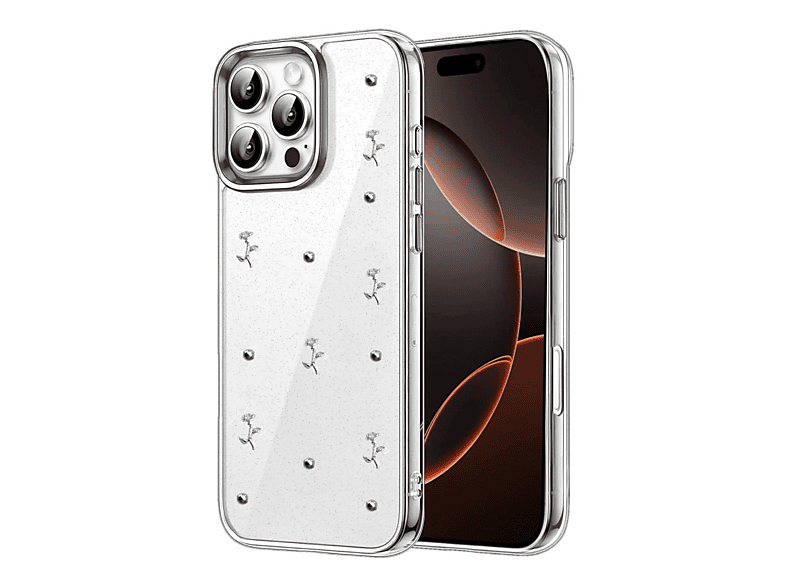 NEWFACE iPhone 16 Pro Max Uyumlu Fiyonk Desenli Telefon Kılıfı Çok Renkli