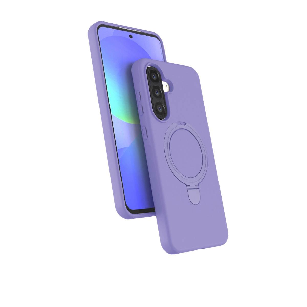 NEWFACE Samsung Galaxy A17 5G Uyumlu Regal Magsafe Standlı Kapak Telefon Kılıfı Lila
