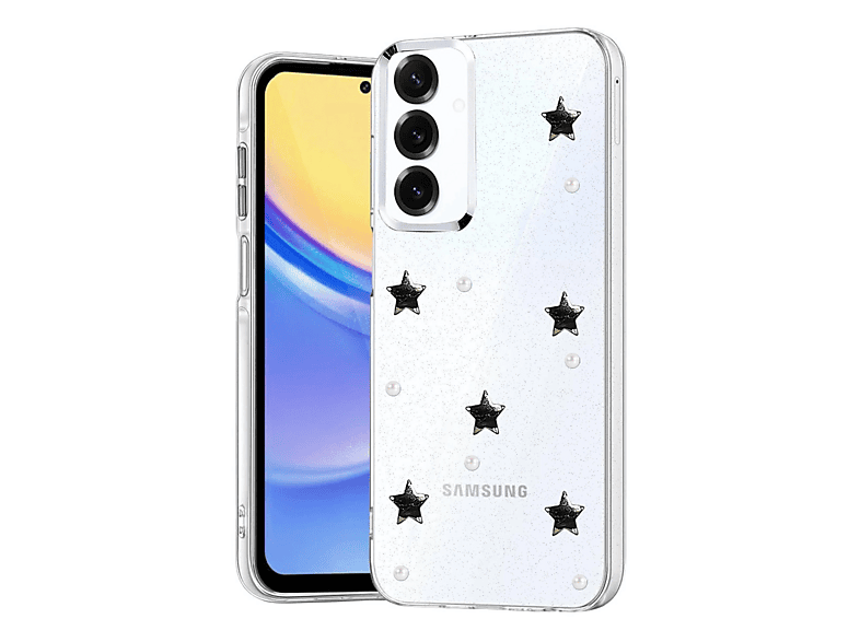 NEWFACE Samsung Galaxy A24 4G Uyumlu Fiyonk Desenli Kapak Telefon Kılıfı Çok Renkli