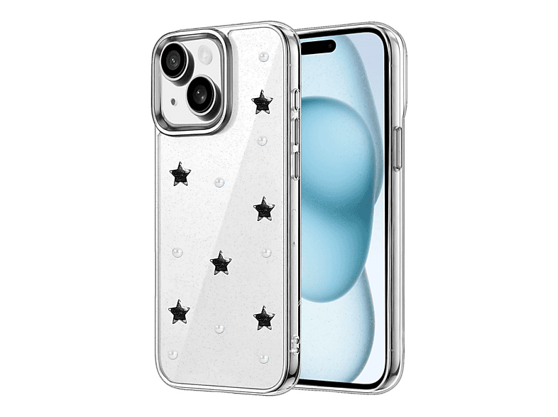 EVIMDEYOKYOK iPhone 15 Fiyonk Desenli Kapak Telefon Kılıfı Çok Renkli