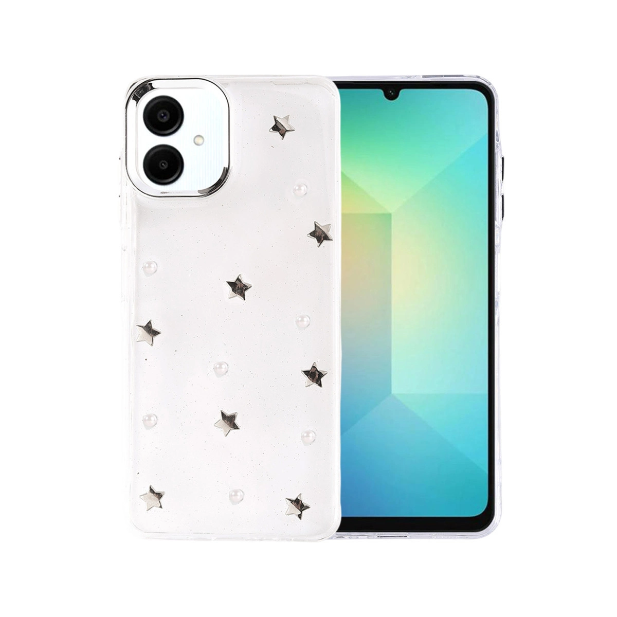 NEWFACE Samsung Galaxy A07 4G Uyumlu Fiyonk Desenli Telefon Kılıfı Çok Renkli