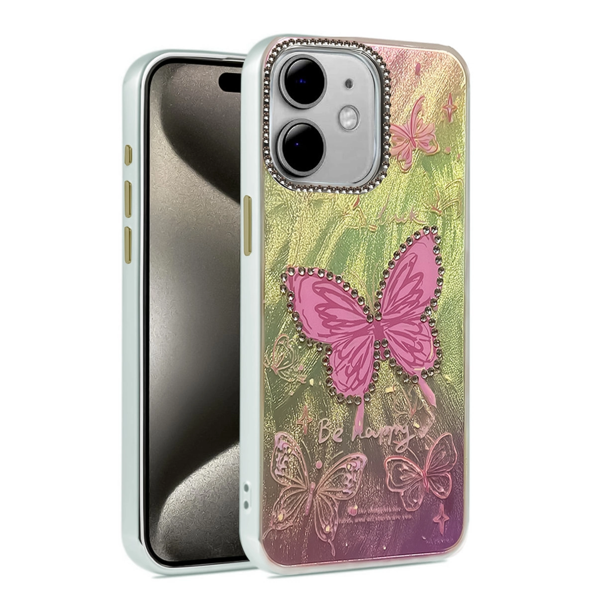 NEWFACE iPhone 11 Uyumlu Blade Aynalı Desenli Telefon Kılıfı Çok Renkli